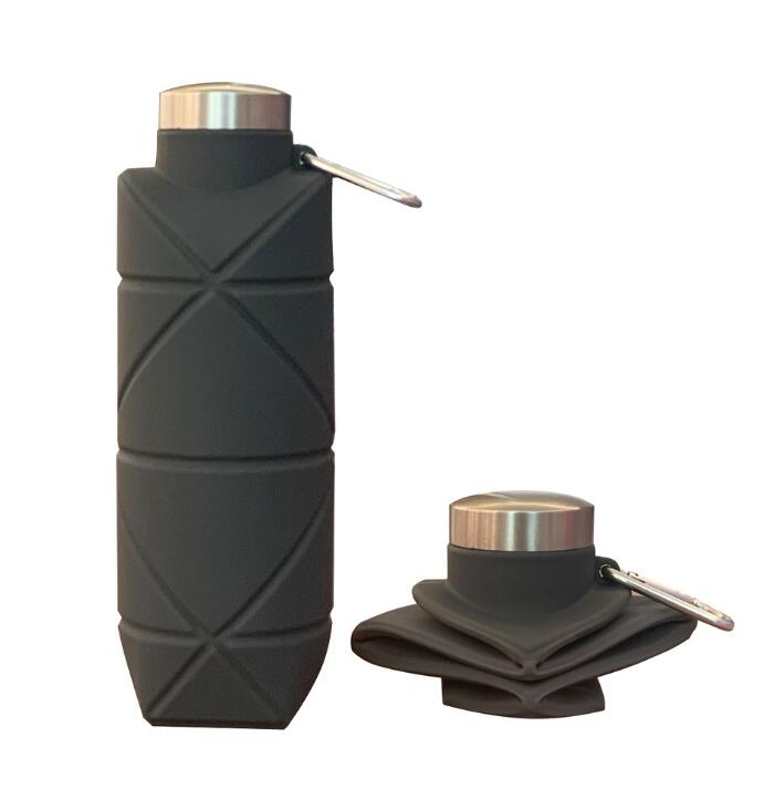 Space Saving Water Bottle - Grey