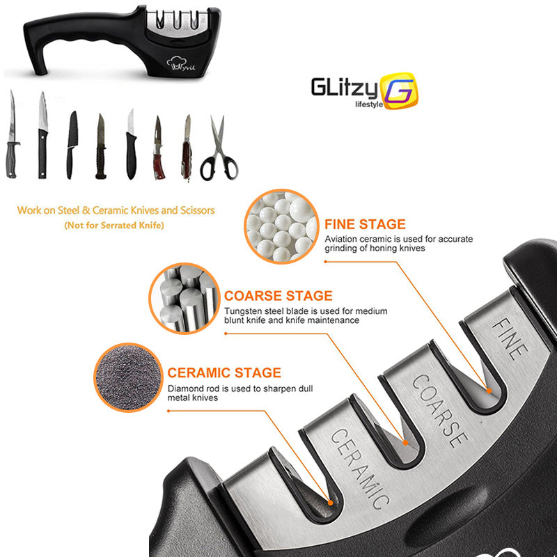 3 Stage Kitchen Knife Sharpener