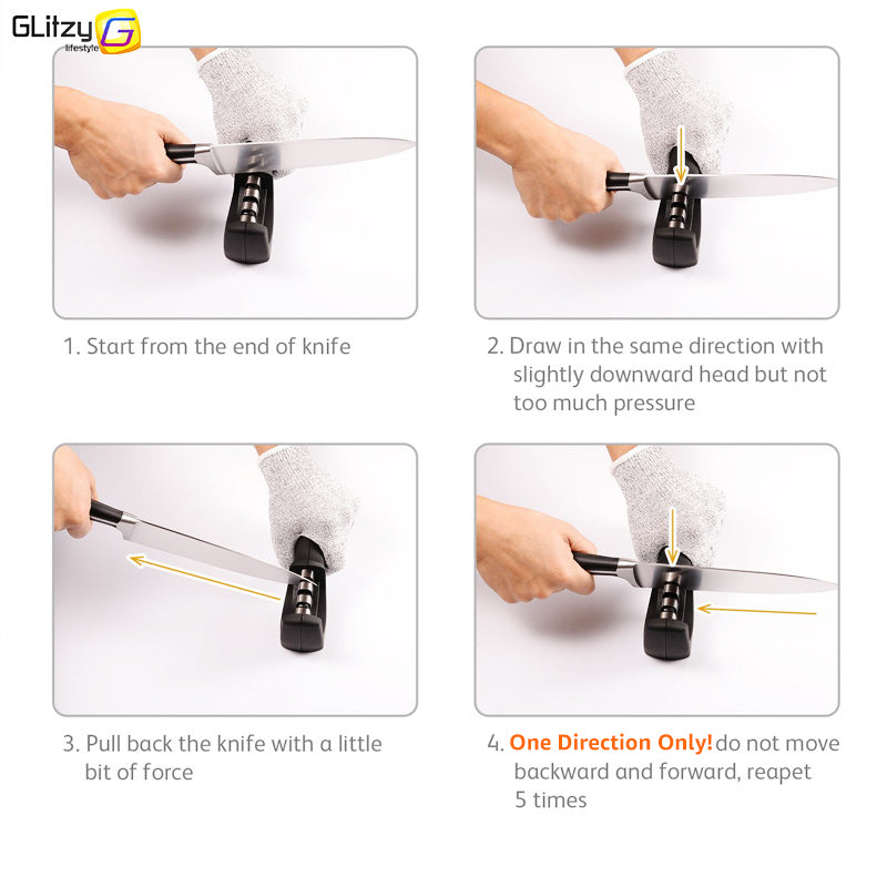 3 Stage Kitchen Knife Sharpener