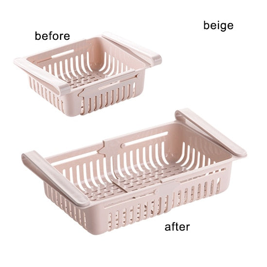 Adjustable Kitchen Shelf Organizer - Pink