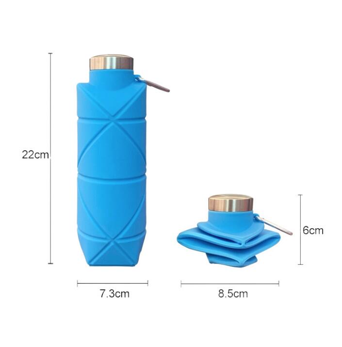 Space Saving Water Bottle - Blue
