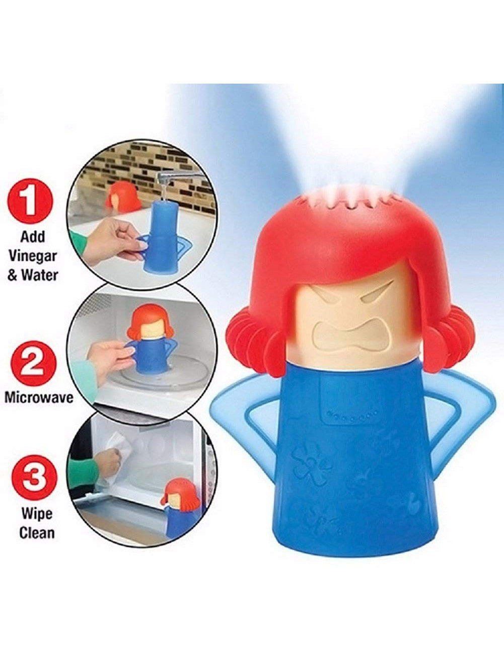 Angry Mama Microwave Cleaner - Purple Base