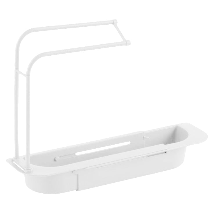 Adjustable Kitchen Sink Organizer - White