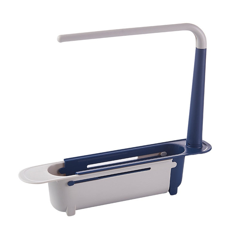Adjustable Kitchen Sink Organizer - Blue1