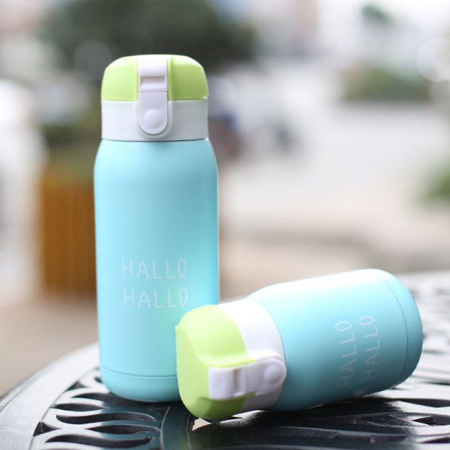 Cute Mini Thermos/Water Bottle - Blue Green