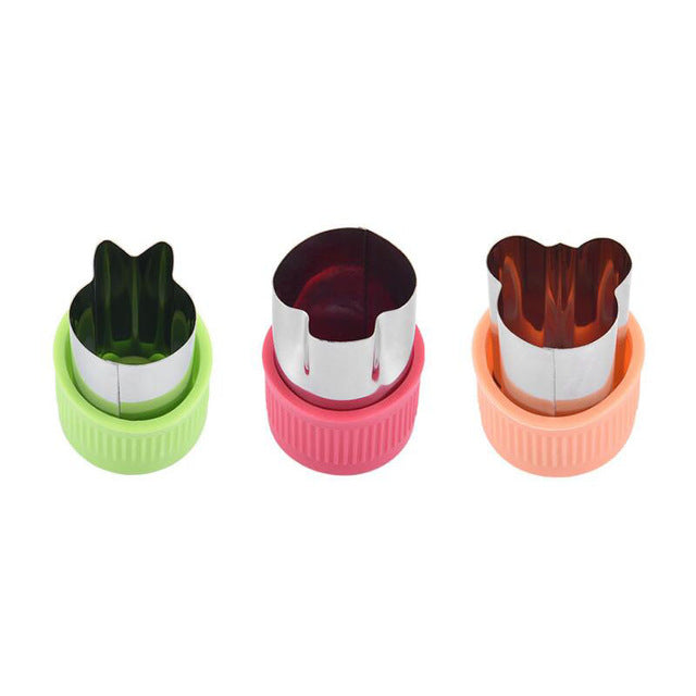 3Pcs Fruit & Vegetable Cutters - Bunny