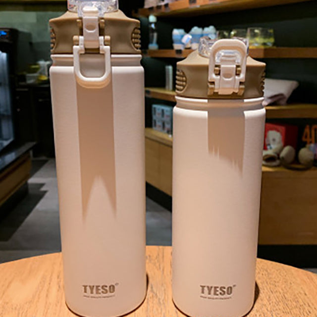 Unique Thermal Water Bottle  - White