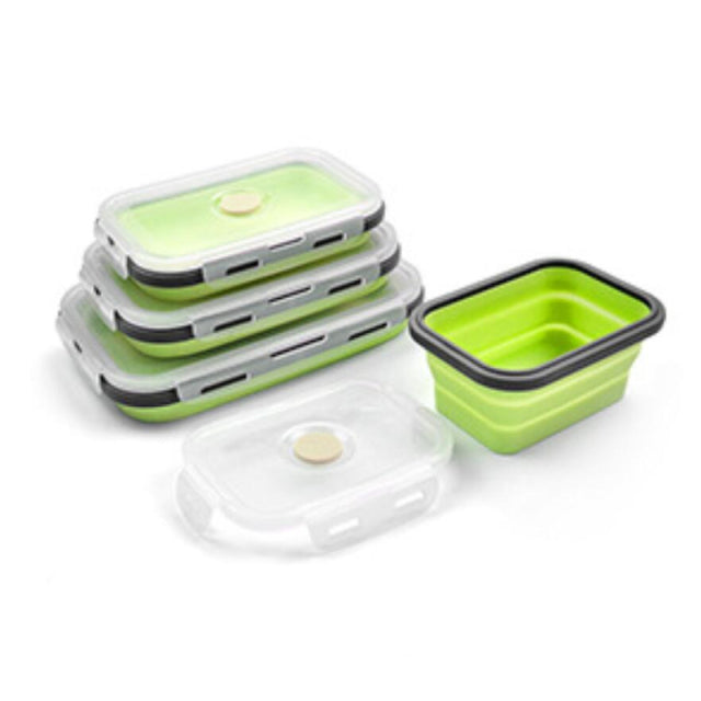 Collapsible Lunch Box & Storage Container Set - Green