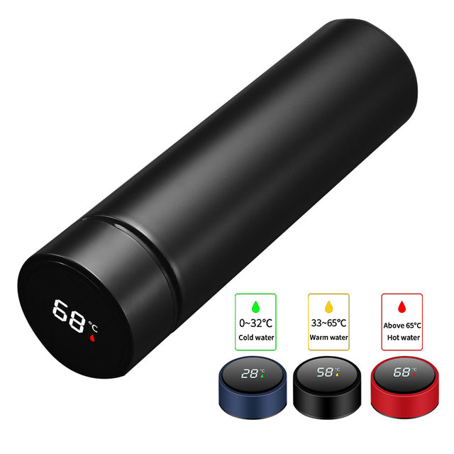 Intelligent Water Bottle/Thermos - Black