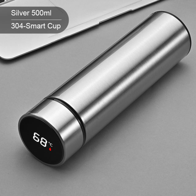 Intelligent Water Bottle/Thermos - Silver