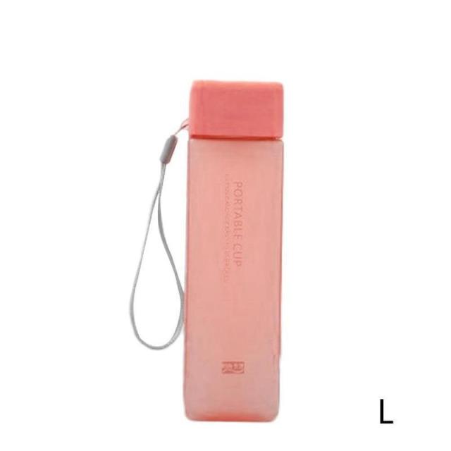 Unique Square Frosted Water Bottle
