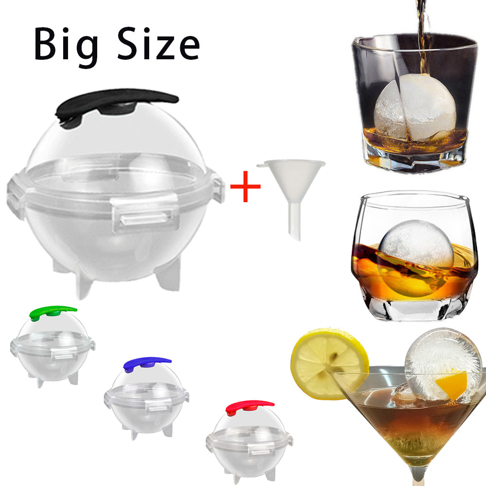 Large Cocktail Ice Ball Mold - w/Funnel