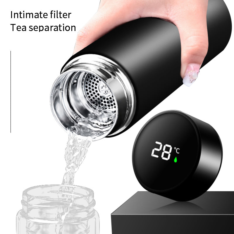 Intelligent Water Bottle/Thermos - Black