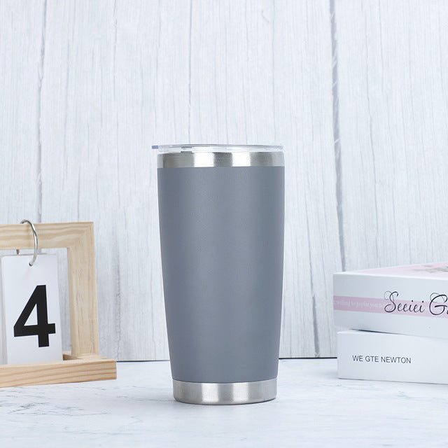 Insulated Leakproof Tumbler with Lid - Grey