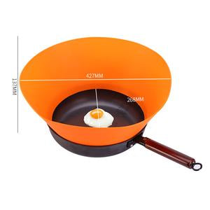 Splash-Proof Pan Cover - Orange