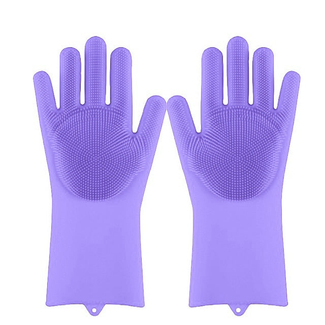 Magic Rubber Scrubbing Gloves