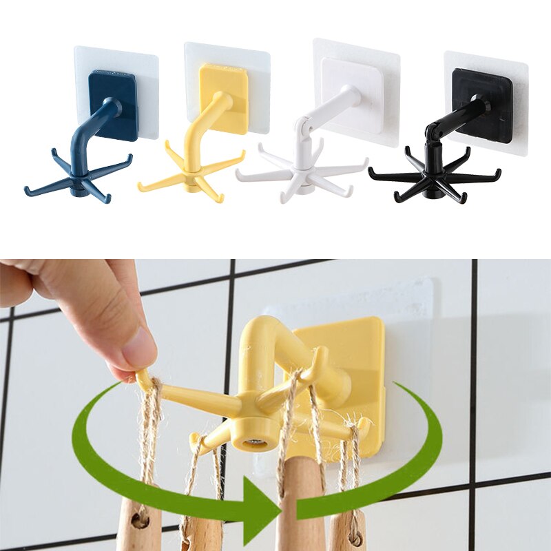 Rotating Kitchen Hook Organizer