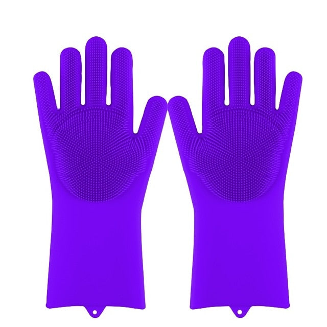 Magic Rubber Scrubbing Gloves