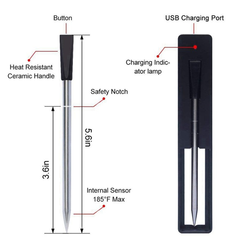 Smart Wireless Bluetooth Meat Thermometer