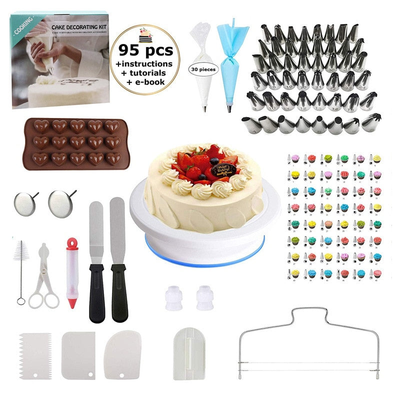 Cake Decorating Kit (64 Pieces Total) – Curated Kitchenware