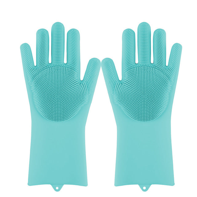 Magic Rubber Scrubbing Gloves