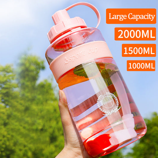 Large Capacity Water Bottle with Straw