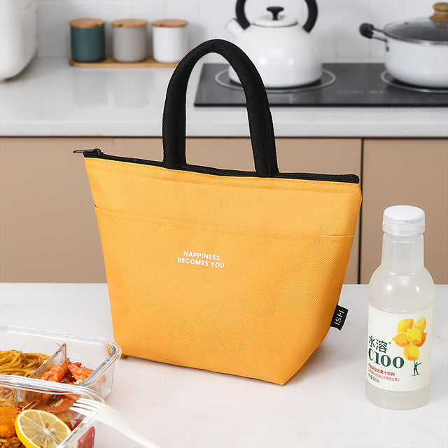 Stylish Thermal Insulated Lunch Bag - Orange