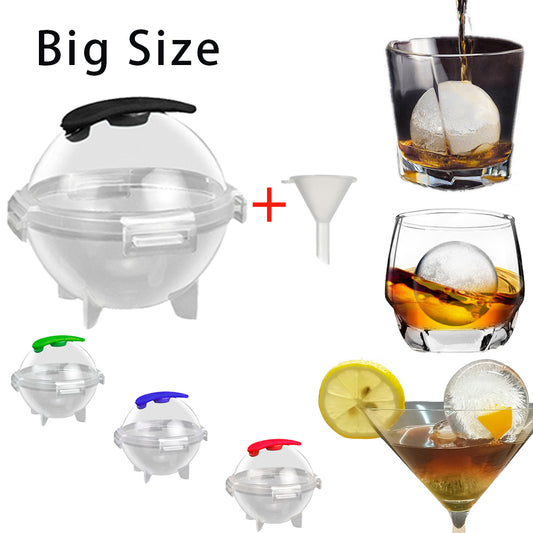 Large Cocktail Ice Ball Mold - w/Funnel