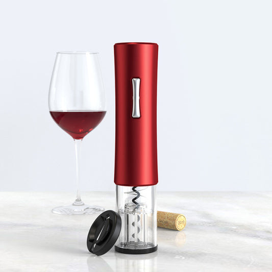 Automatic Wine Bottle Opener With Foil Cutter - Red