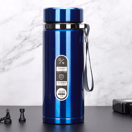 Elegant Insulated Stainless Steel Water Bottle/Thermos - Blue