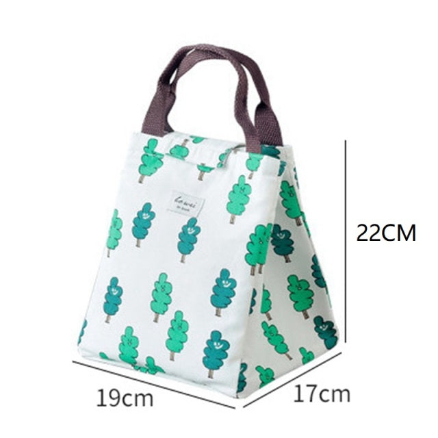 Stylish Thermal Insulated Lunch Bag - Tree