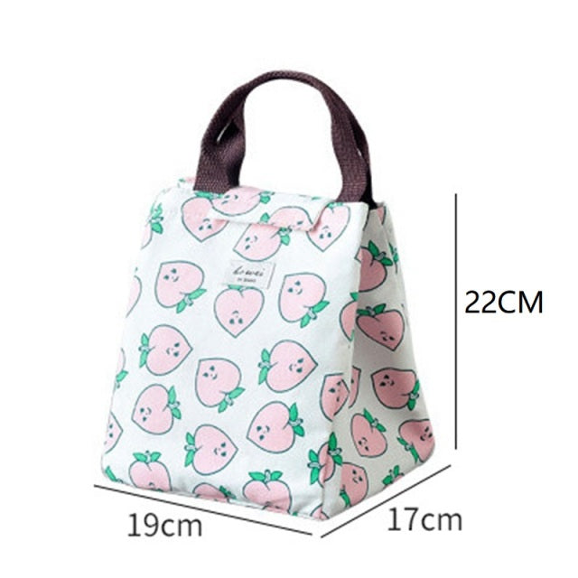 Stylish Thermal Insulated Lunch Bag - Strawberry