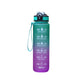 Motivational Water Bottle - Purple Green