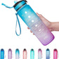Motivational Water Bottle - Blue Purple
